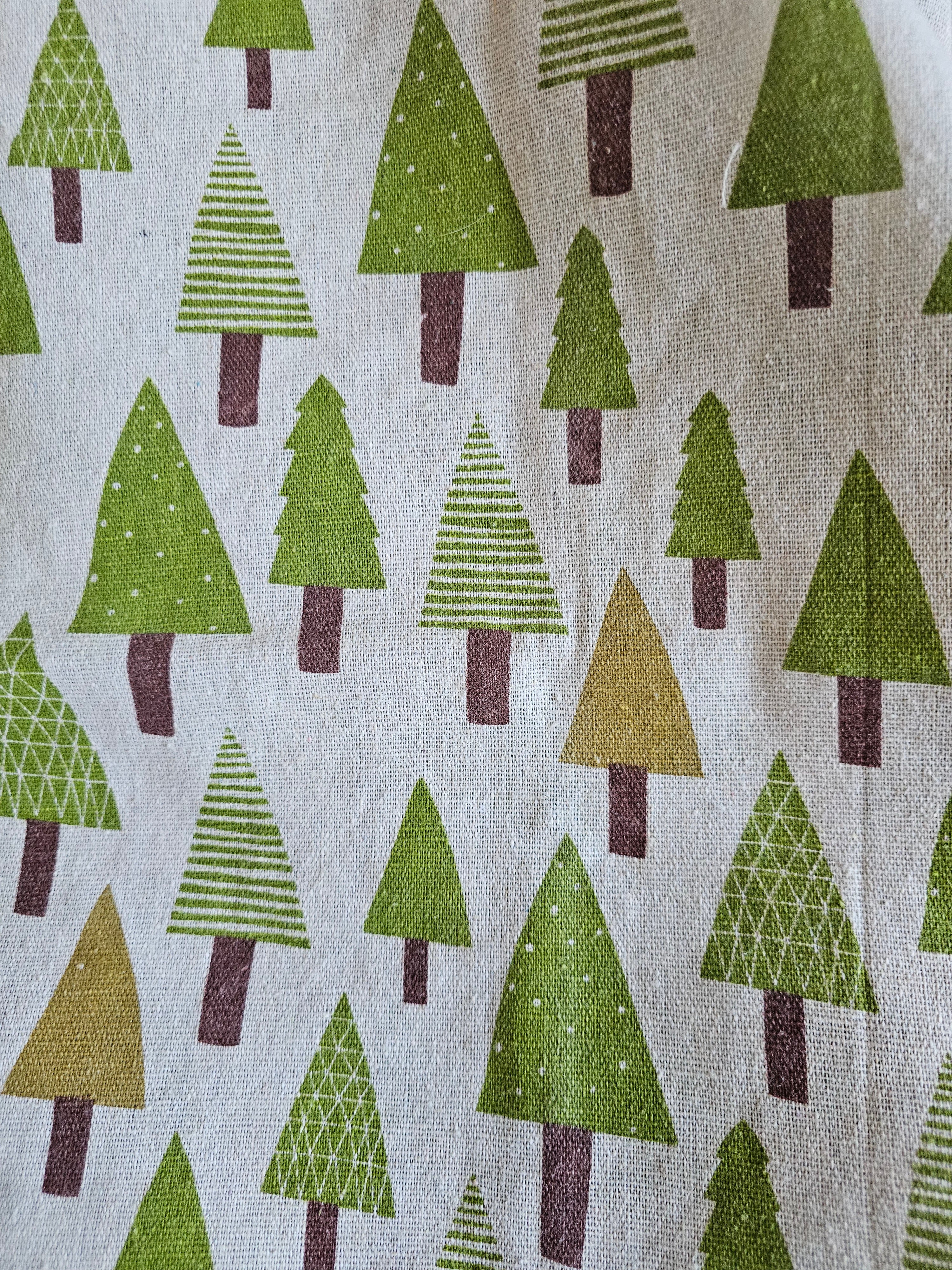 Décoration de Noël en tissus étoile et coeur