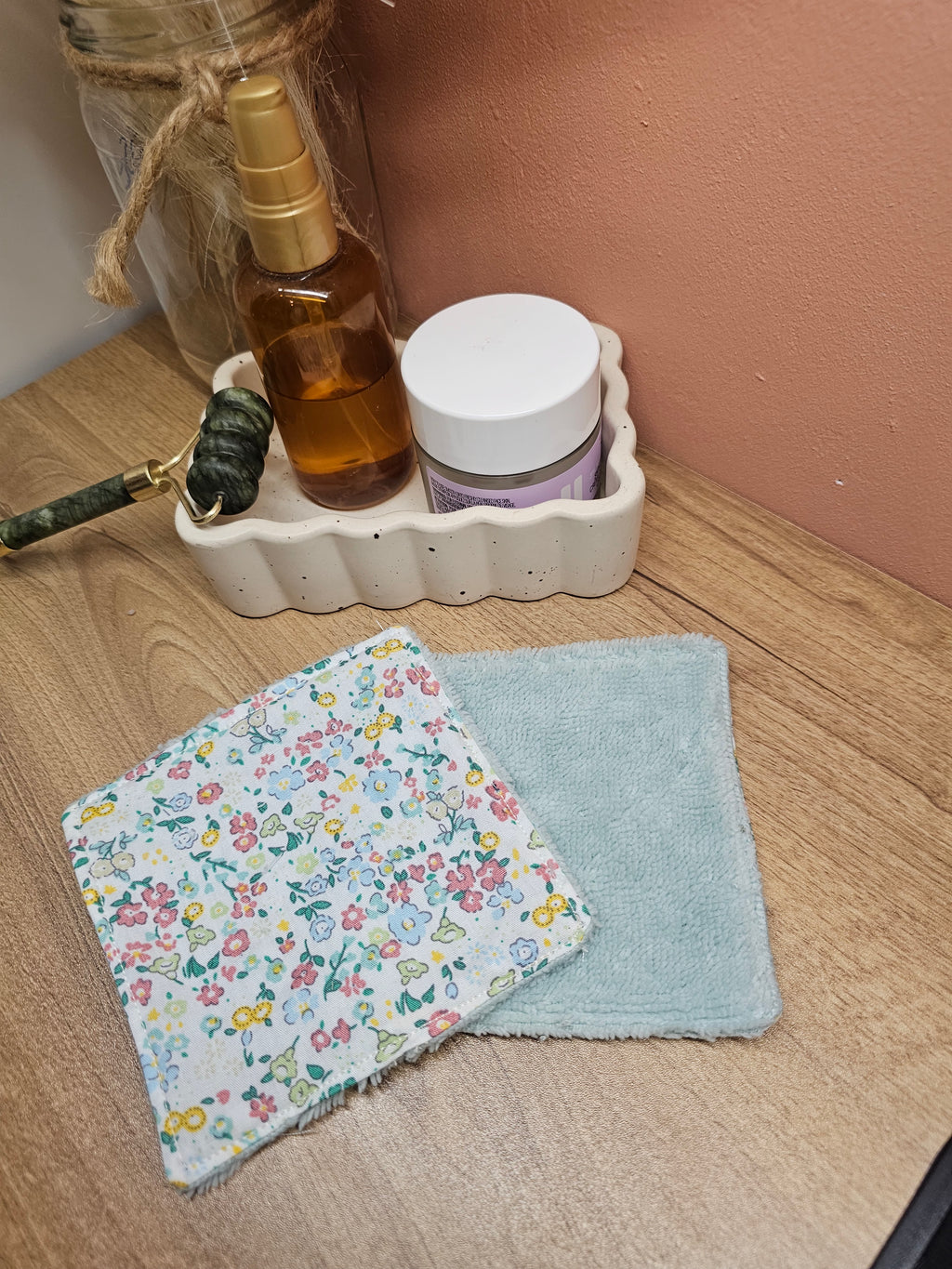 Lingette lavable en éponge de bambou