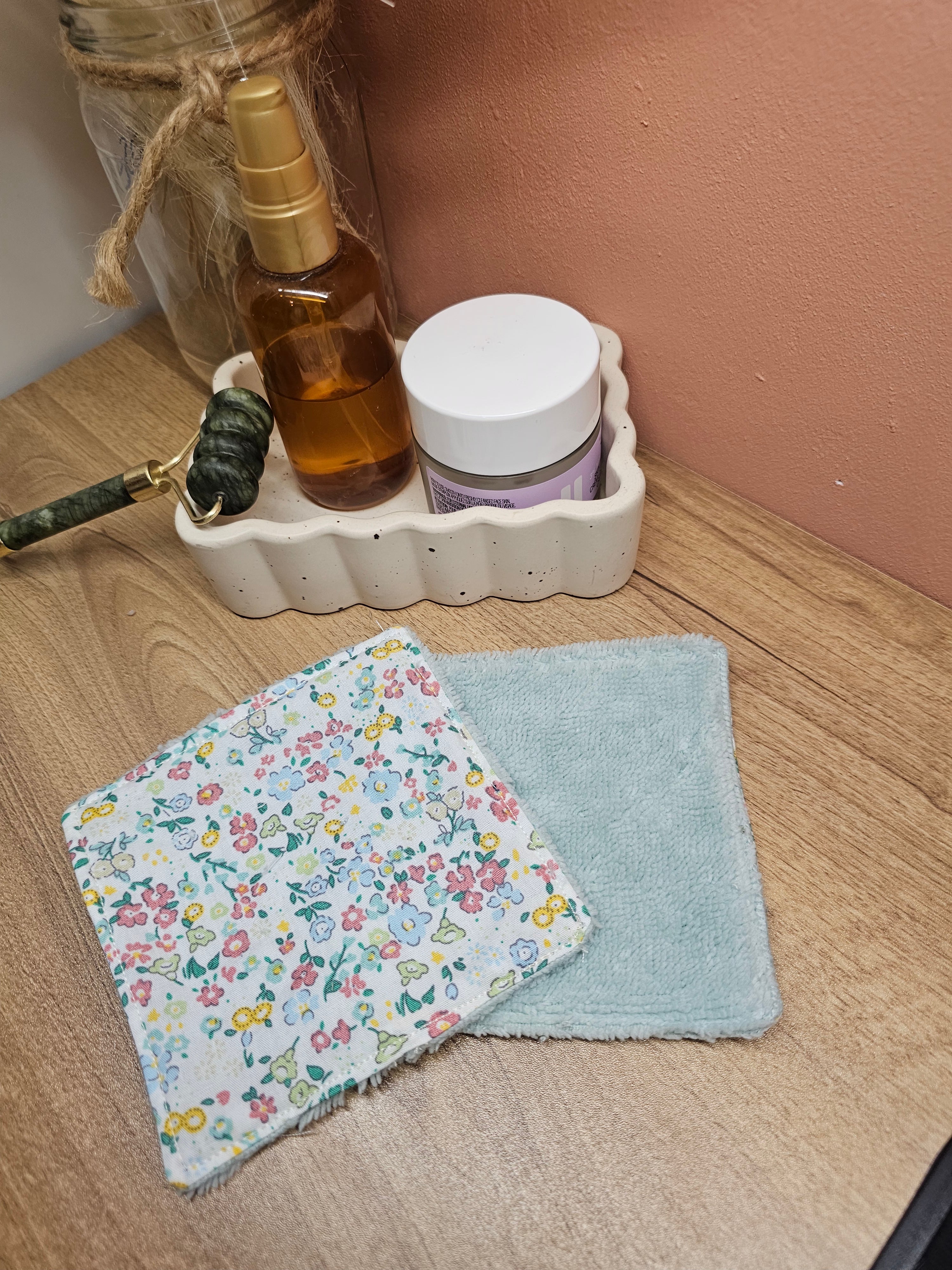 Lingette lavable en éponge de bambou