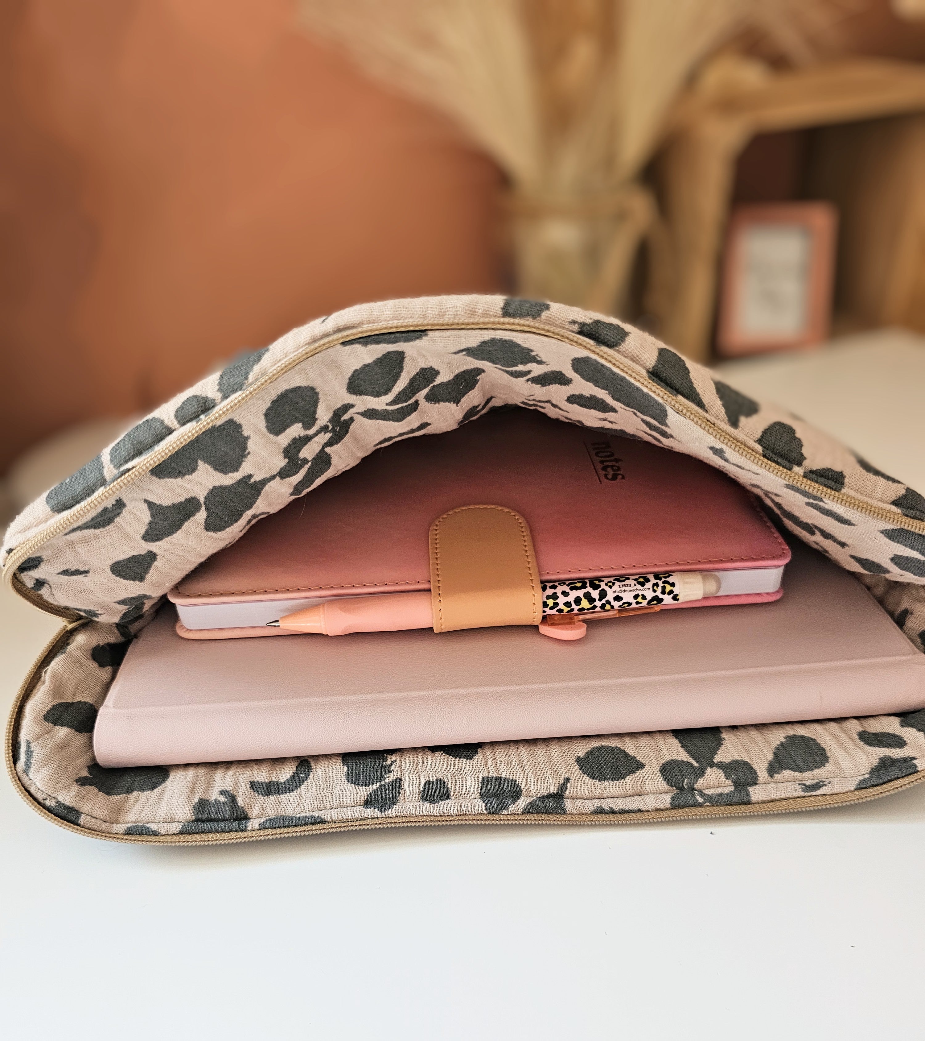 Housse de tablette molletonnée fait main, pochette iPad & Android 10 à 12 pouces