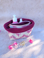 Duo Pochette astucieuse & petite pochette Fuchsia – Pièce unique