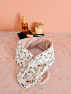 Bandeau de soin visage en éponge de bambou – ajustable & ultra doux – fait main France | Mon Fil à Passion