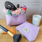Pochette trousse de toilette 2-en-1 pratique et astucieuse