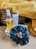 Chouchou Scrunchie fait main - Accessoire cheveux en tissu doux & anti-casse