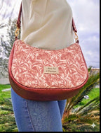 Sac bandoulière femme fait main – demi-lune chic ou bohème – Mon Fil à Passion