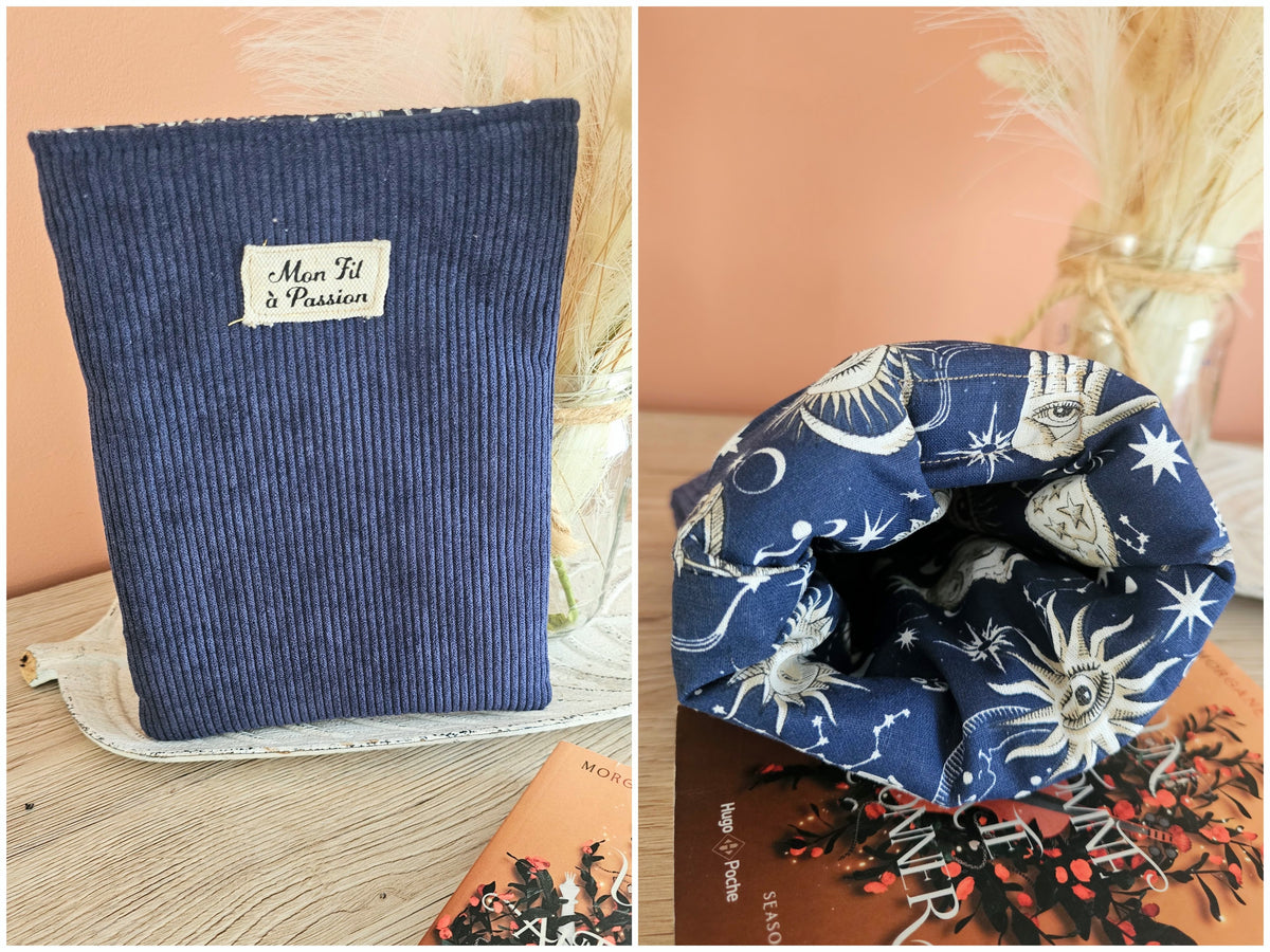 Pochette à livre fait main – format poche
