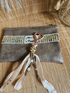 Porte-clé grigri artisanal – bijou de sac fait main & pièce unique – Mon Fil à Passion