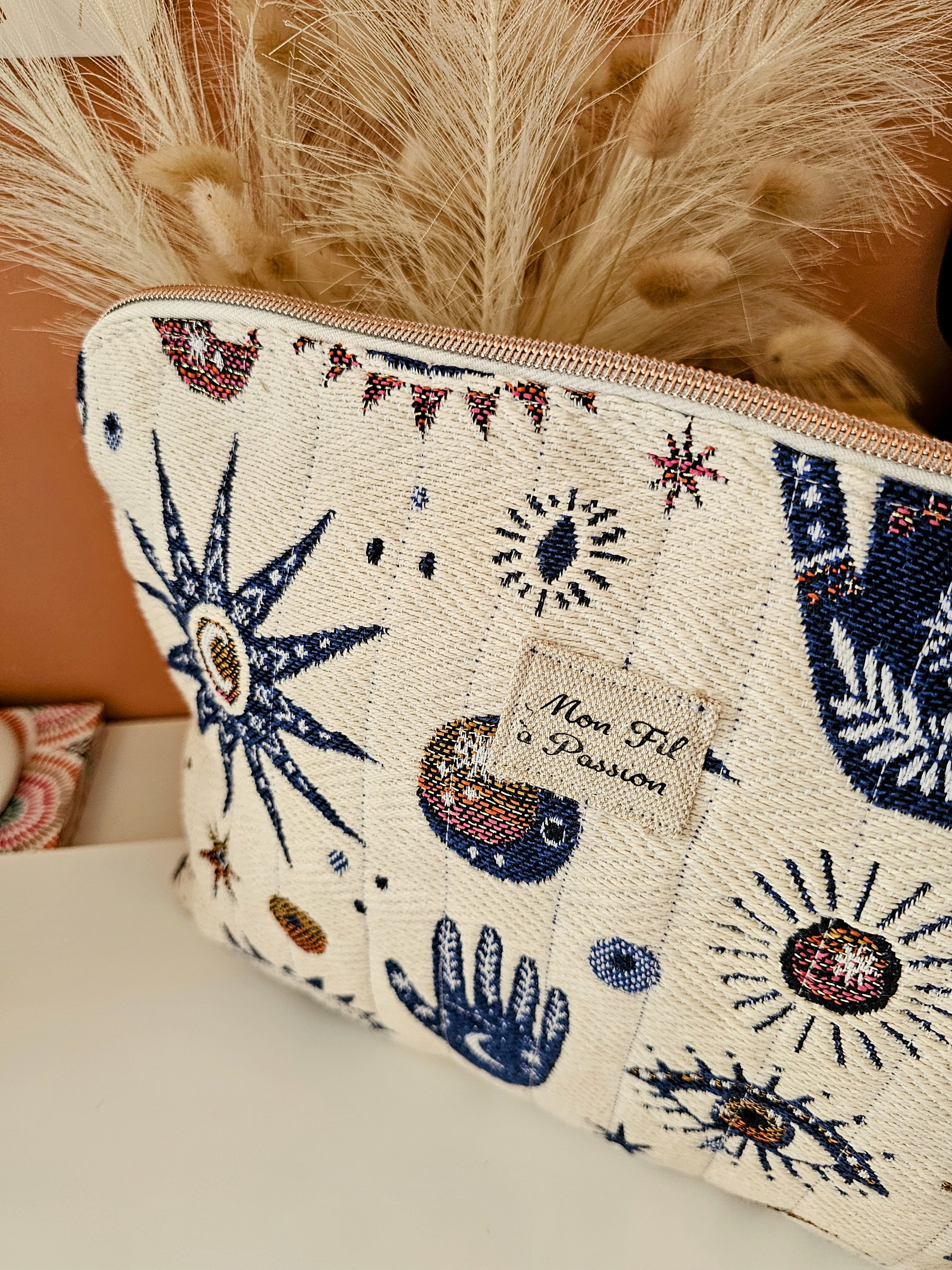 Housse de tablette molletonnée fait main, pochette iPad & Android 10 à 12 pouces