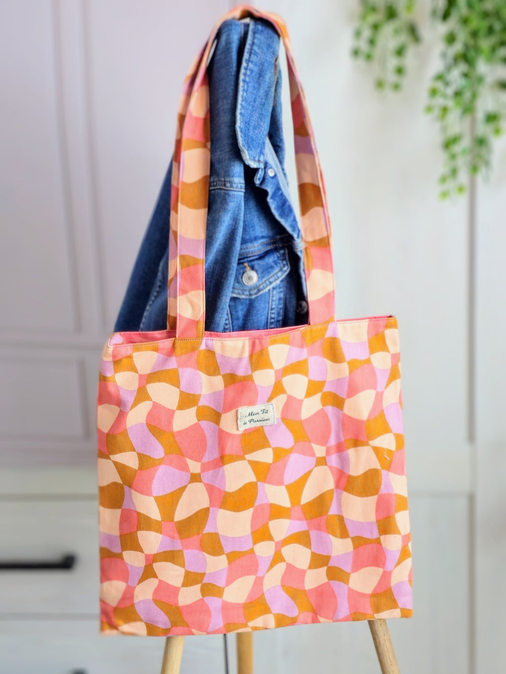 Tote bag femme pratique – sac fourre-tout organisé fait main en France – Mon Fil à Passion