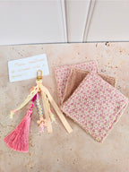 Coffret petites attentions grigri et 3 lingettes démaquillantes – fait main