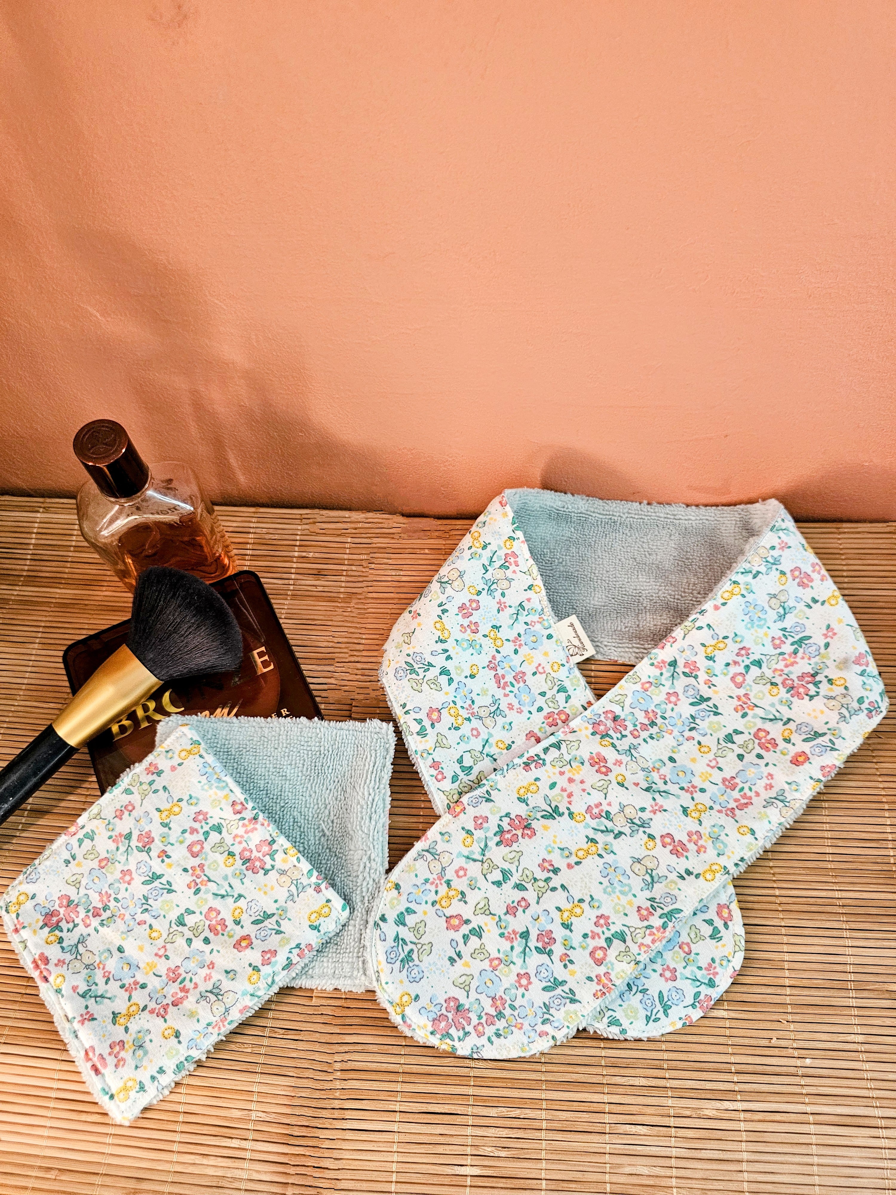 Lingette démaquillante lavable en éponge de bambou - routine beauté zéro déchet