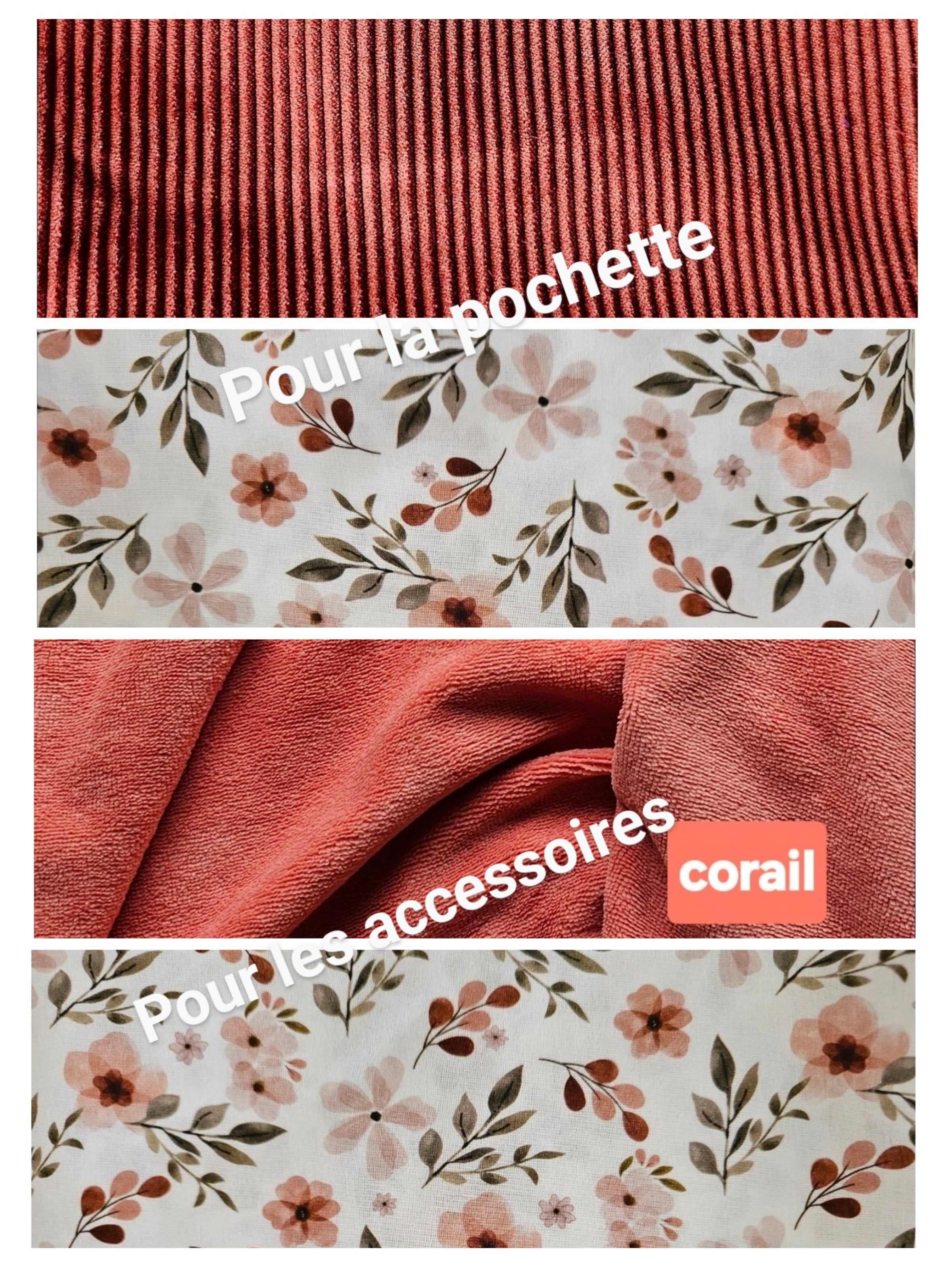 Coffret Évasion, pochette et accessoires assorties.