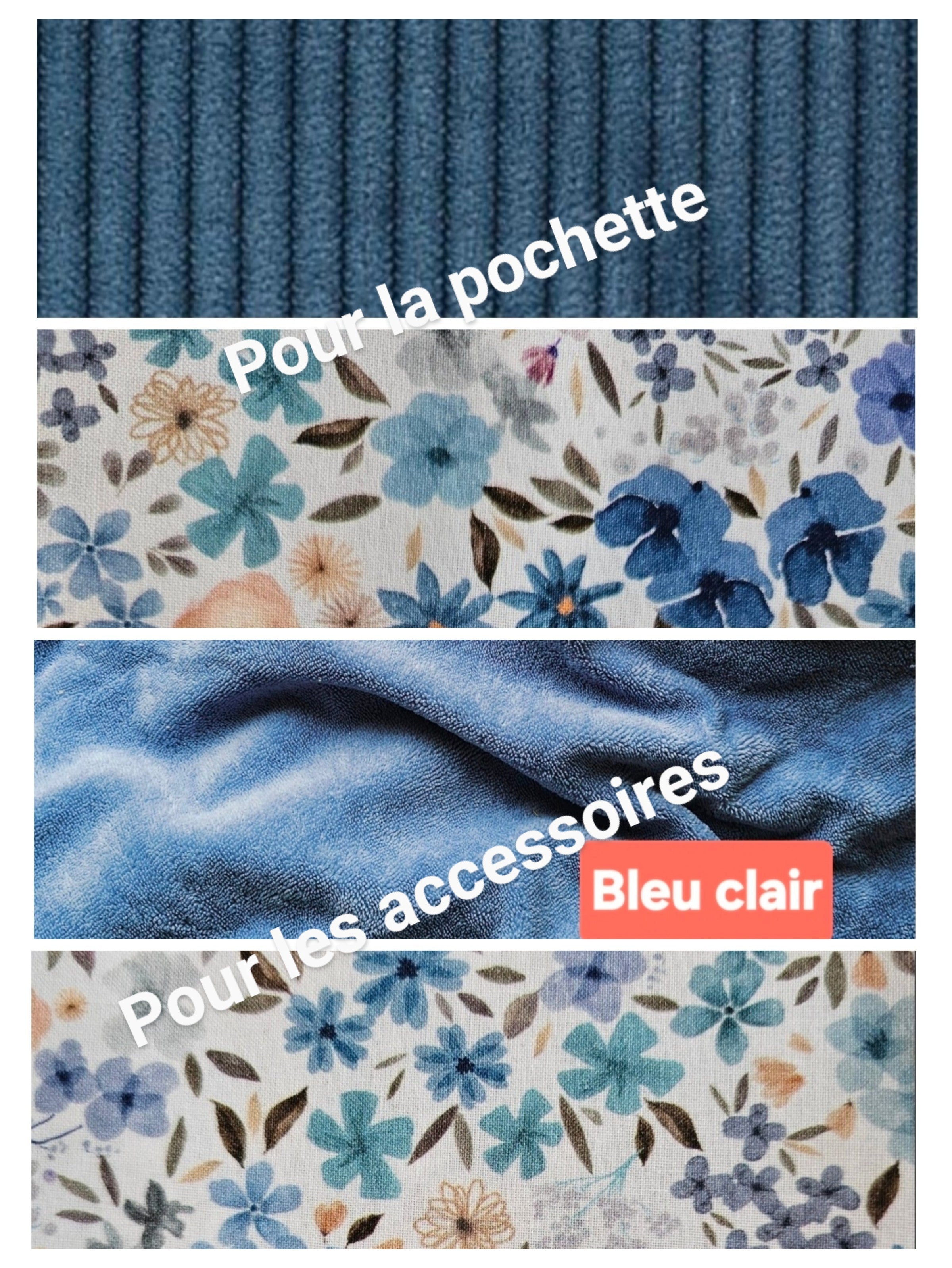 Coffret Évasion, pochette et accessoires assorties.