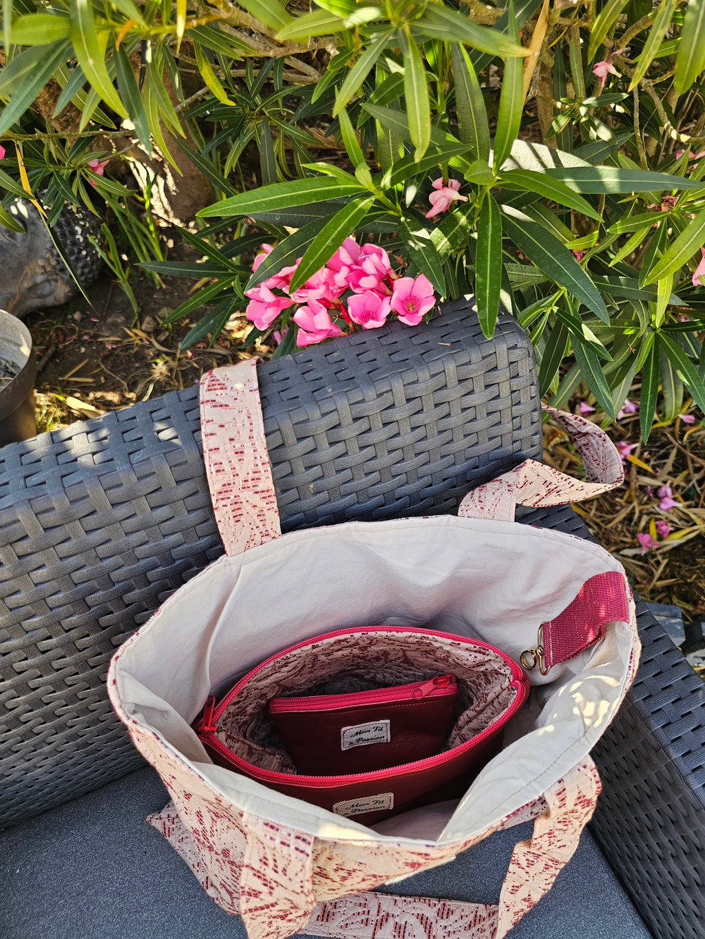 Duo Pochette astucieuse & petite pochette Tropic – Pièce unique