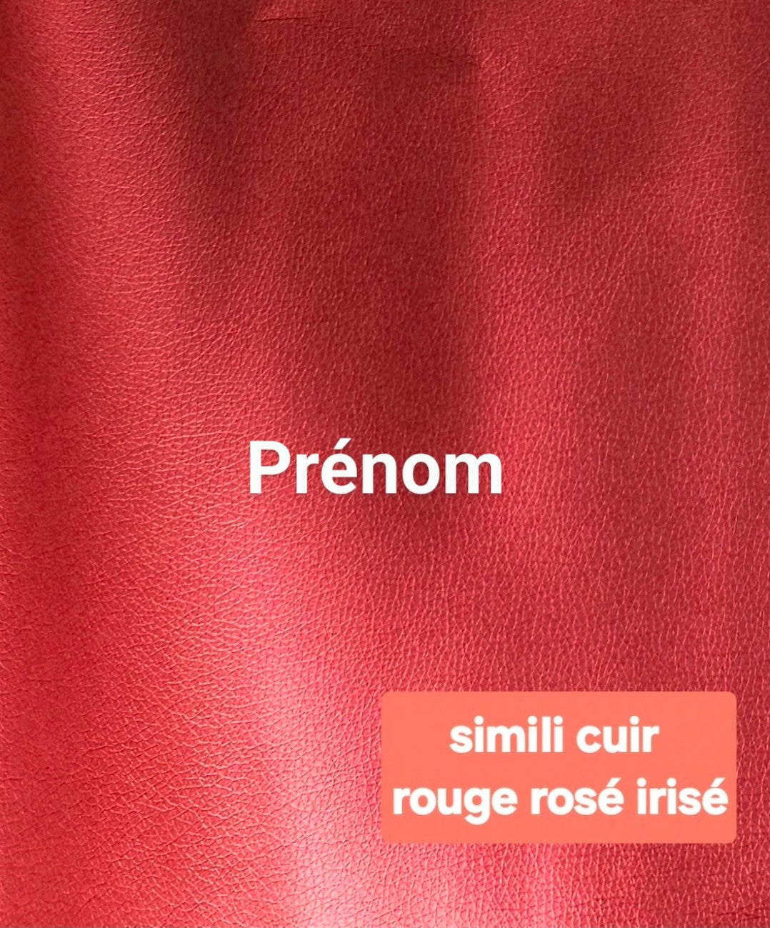 Porte-clé cœur en simili cuir – Fait main & personnalisable (prénom ou mot)