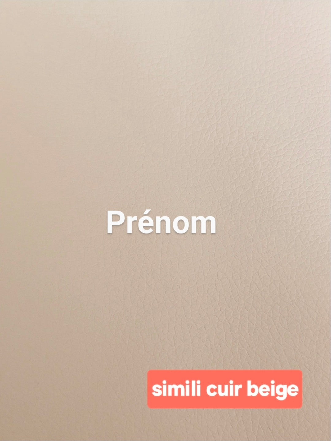 Porte-clé cœur en simili cuir – Fait main & personnalisable (prénom ou mot)