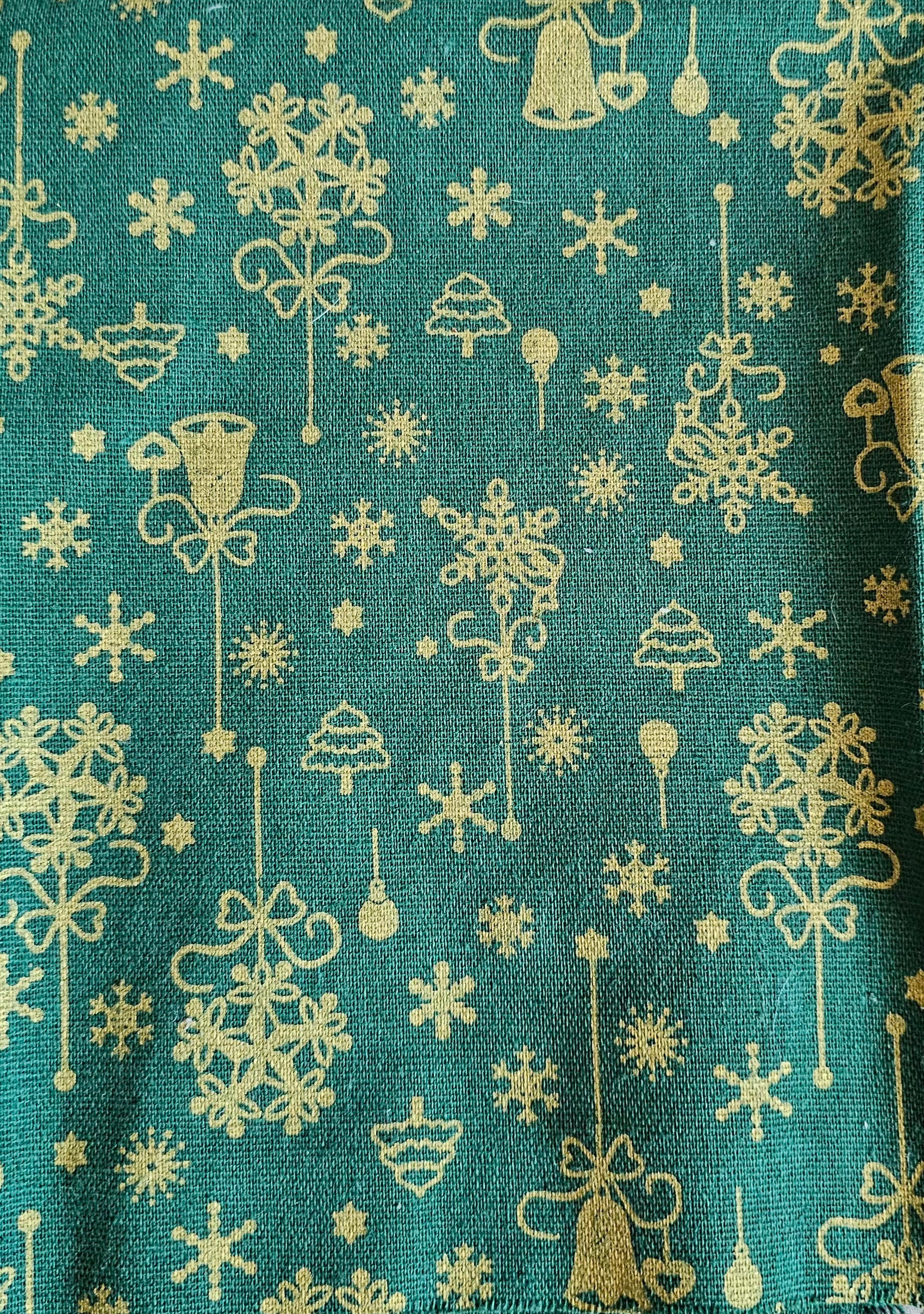 Décoration de Noël en tissus étoile et coeur