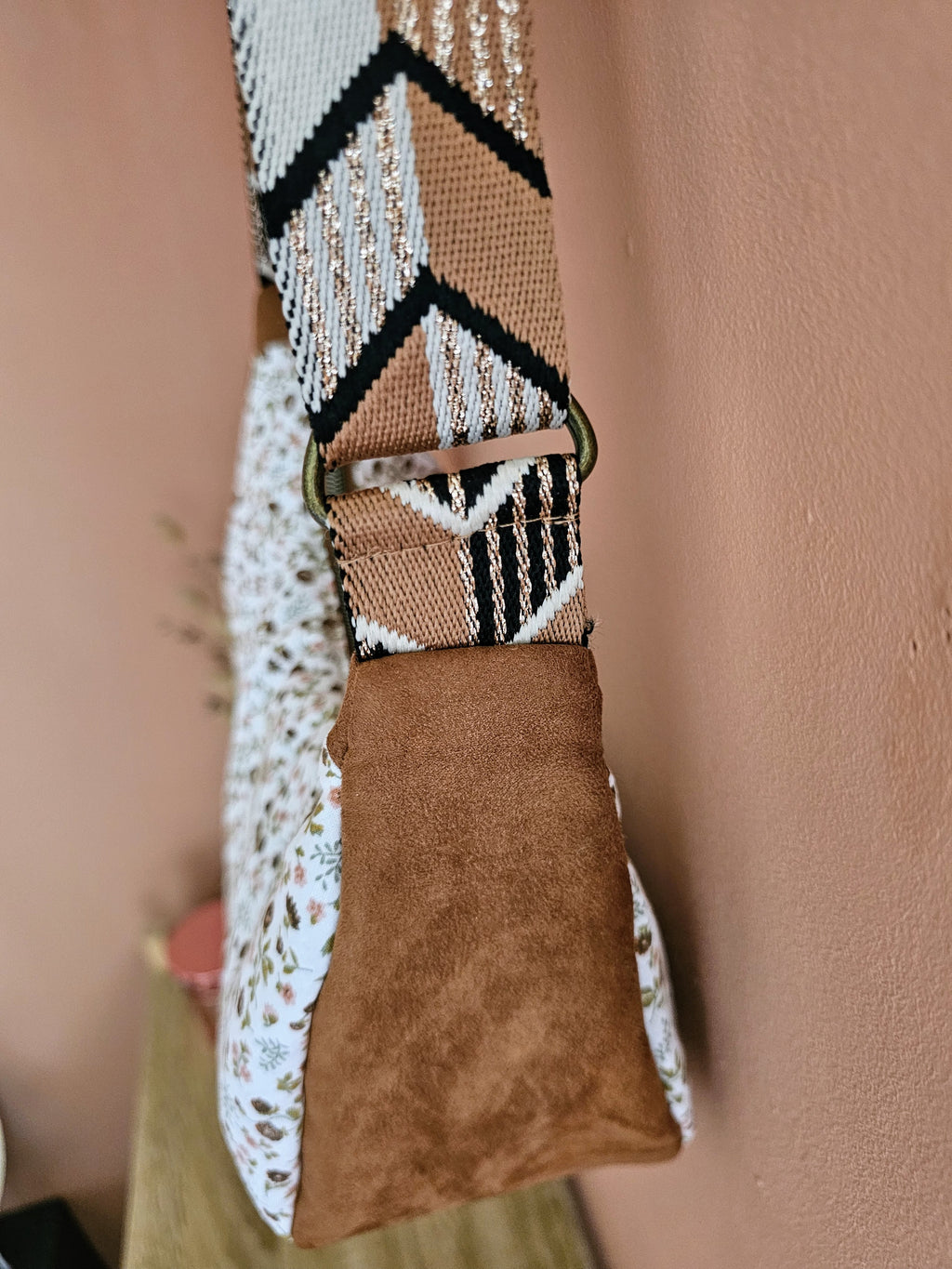 Sac bandoulière femme fait main – demi-lune chic ou bohème – Mon Fil à Passion