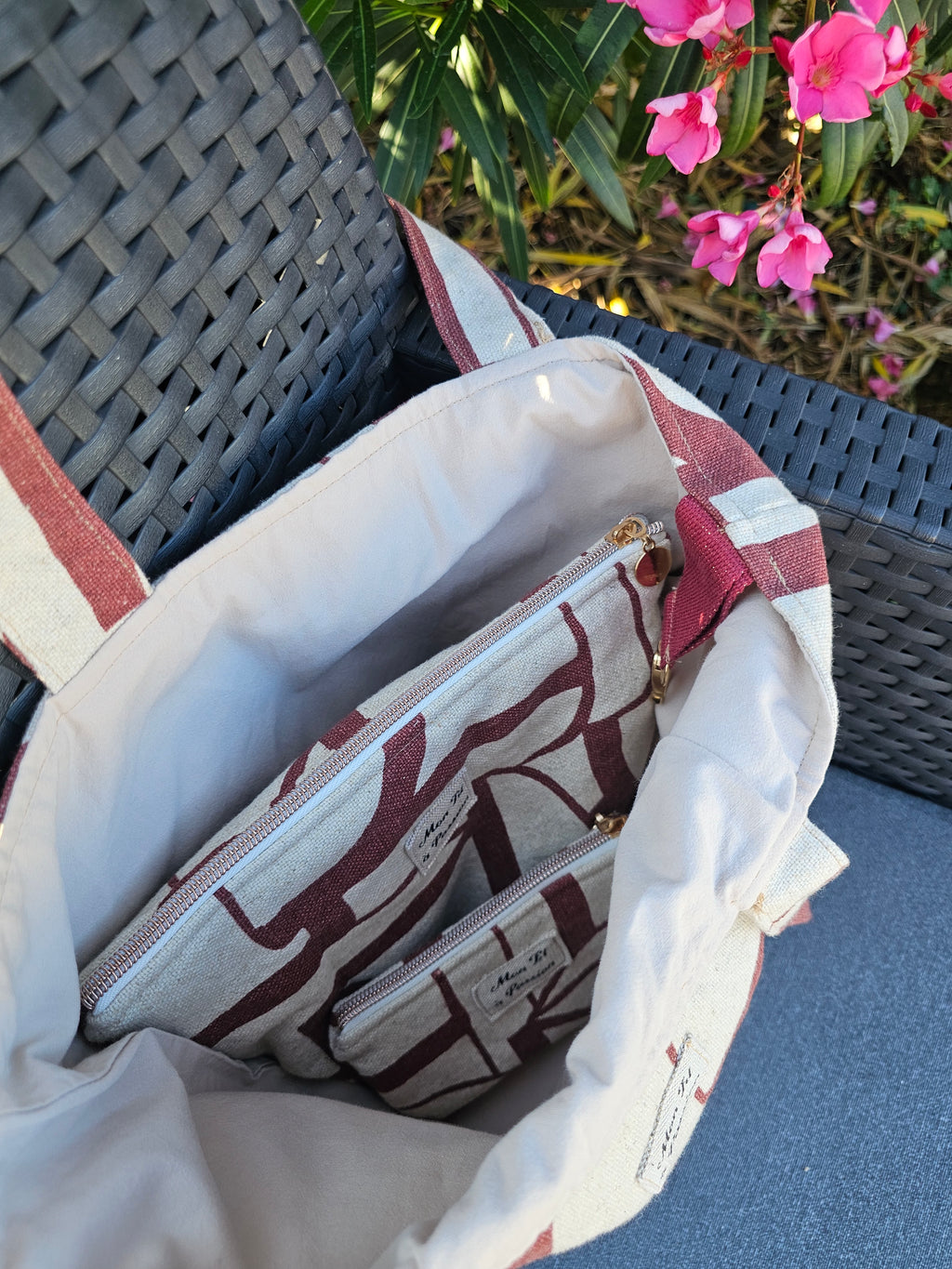 Duo Pochette astucieuse & petite pochette Fidji – Pièce unique
