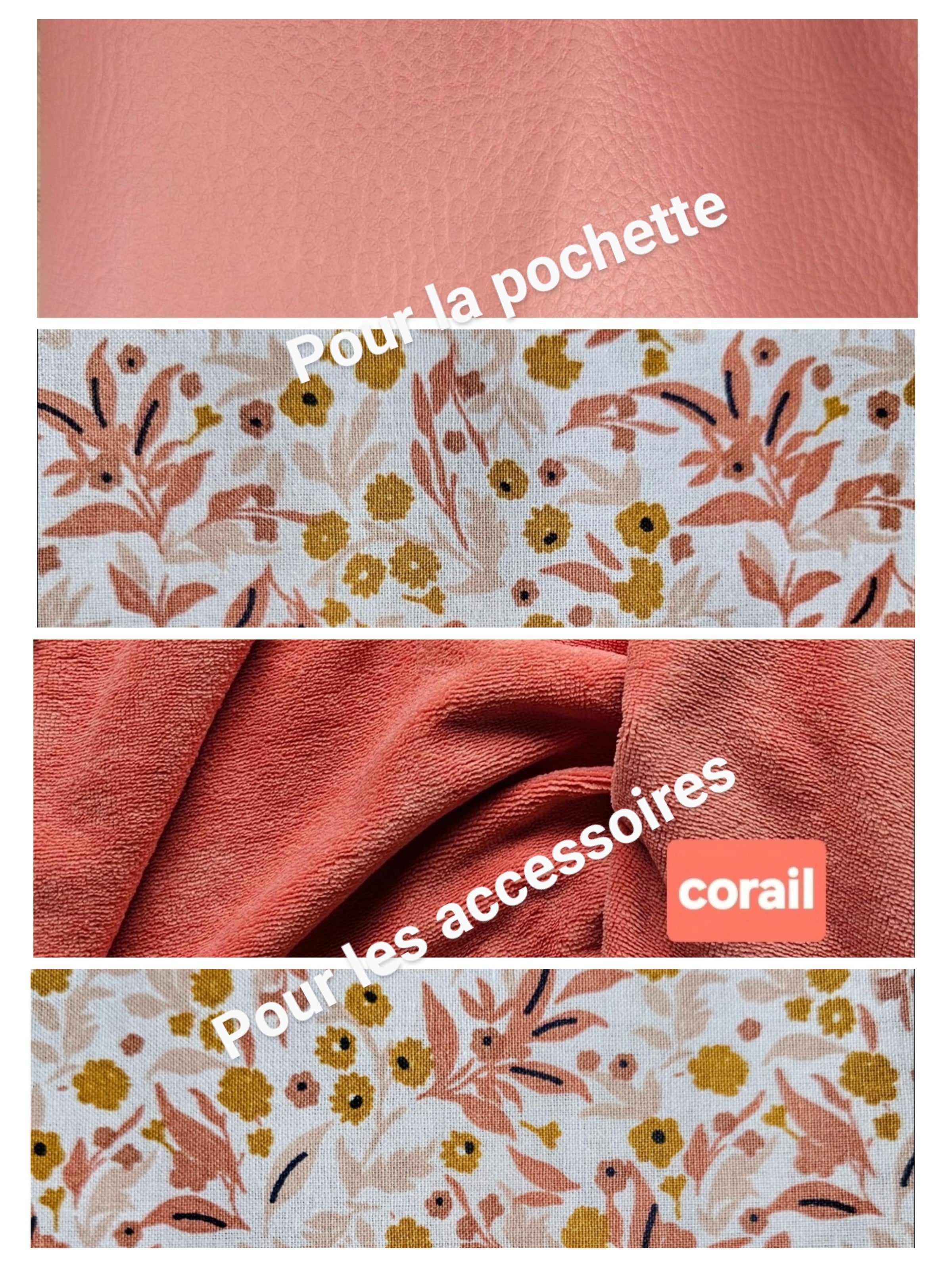 Coffret Évasion, pochette et accessoires assorties.