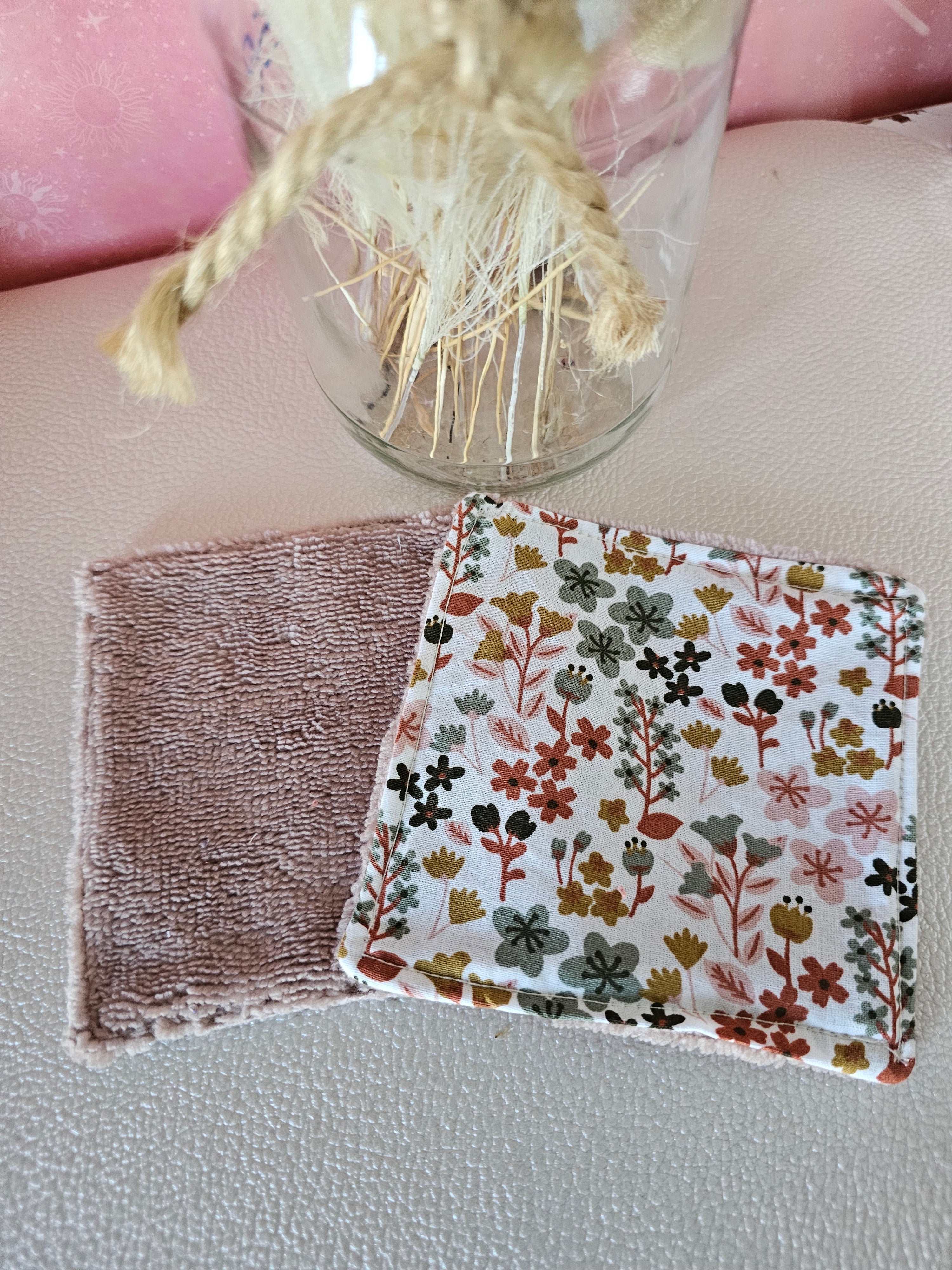 Lingette lavable en éponge de bambou