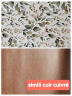 Pochette 2-en-1 transformable en panière – rangement beauté & organisation du quotidien – fait main France