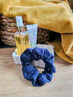 Chouchou Scrunchie fait main - Accessoire cheveux en tissu doux & anti-casse