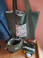 Mini sac bandoulière femme – léger, pratique & mains libres – fait main France | Mon Fil à Passion