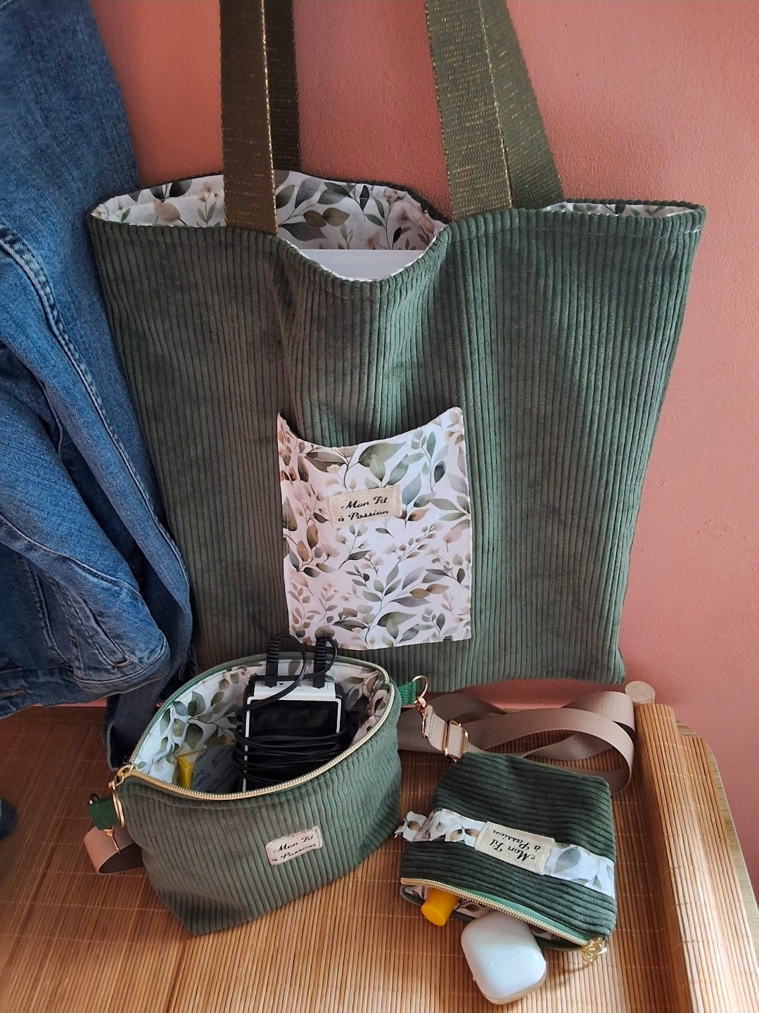 Mini sac bandoulière femme – léger, pratique & mains libres – fait main France | Mon Fil à Passion