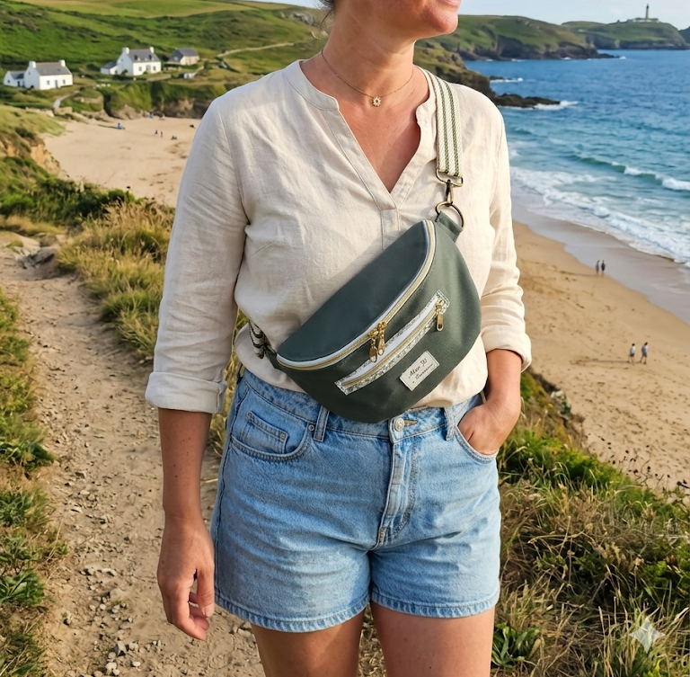 Sac banane femme fait main – pratique, élégant & mains libres – Mon Fil à Passion