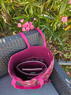 Duo Pochette astucieuse & petite pochette Losange – Pièce unique