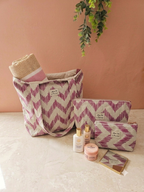 Tote bag fuschia cousu main