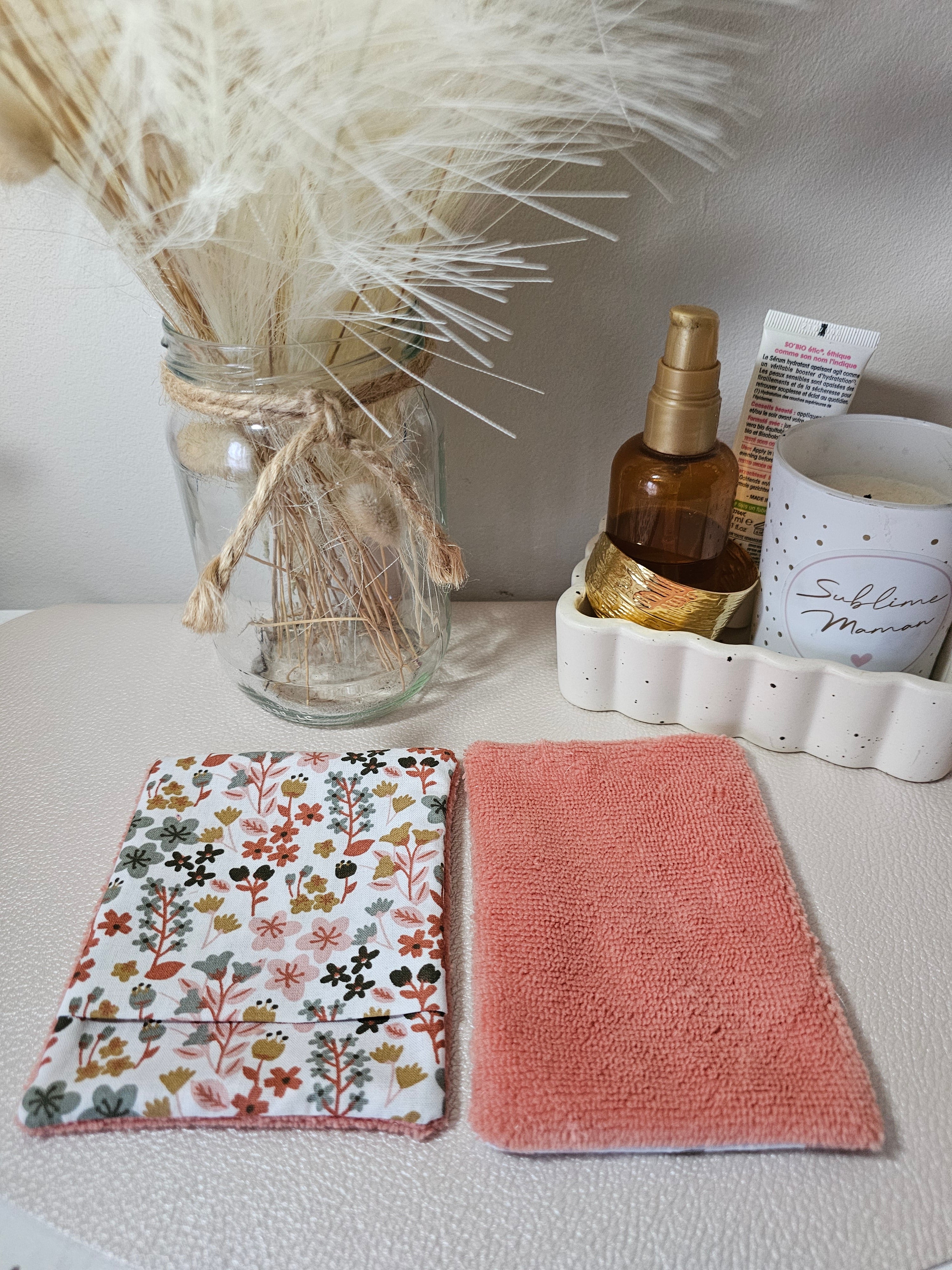 mini-gant en fibre de bambou, démaquillage sans produit, lavable et réutilisable