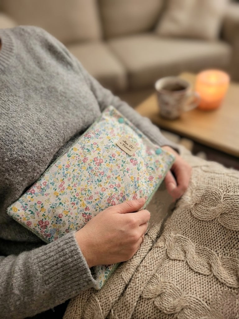 Bouillotte sèche aux graines de lin – chaleur naturelle anti-douleurs – Mon Fil à Passion