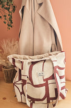Tote bag femme pratique – sac fourre-tout organisé fait main en France – Mon Fil à Passion