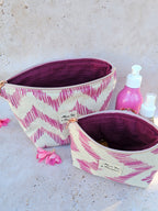 Tote bag fuschia cousu main