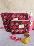 Duo Pochette astucieuse & petite pochette Losange – Pièce unique