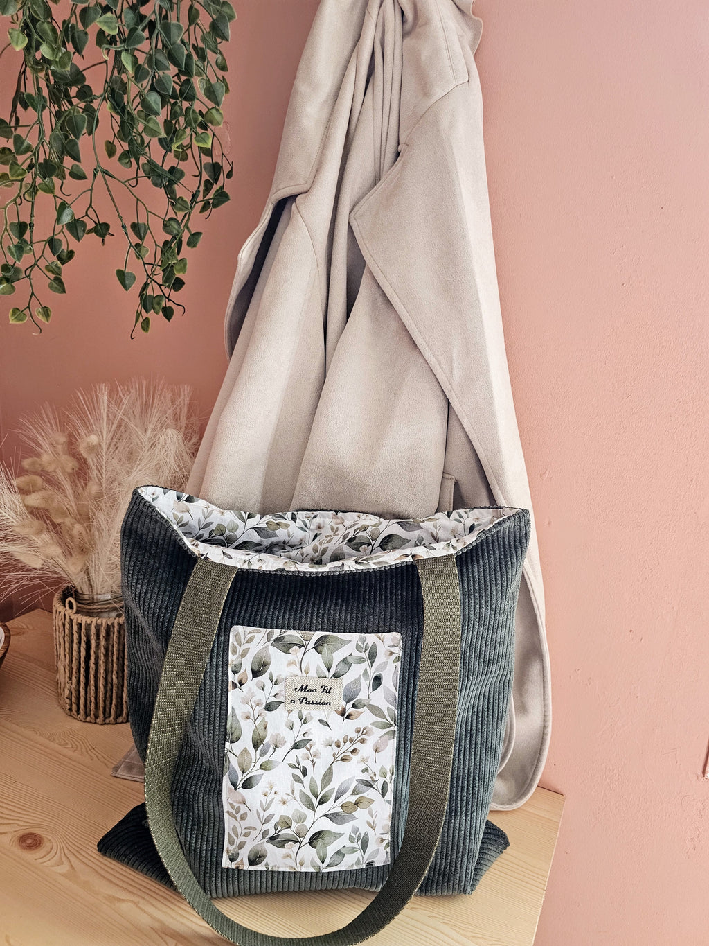 Tote bag femme pratique – sac fourre-tout organisé fait main en France – Mon Fil à Passion