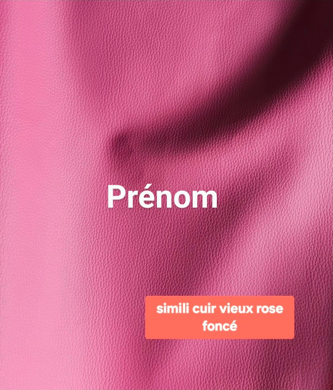 Porte-clé cœur en simili cuir – Fait main & personnalisable (prénom ou mot)