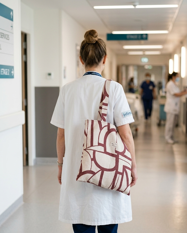 Tote bag femme pratique – sac fourre-tout organisé fait main en France – Mon Fil à Passion