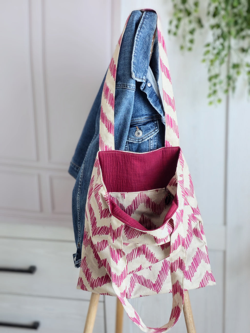 Tote bag femme pratique – sac fourre-tout organisé fait main en France – Mon Fil à Passion