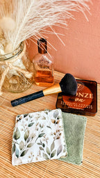 Lingette démaquillante lavable en éponge de bambou - routine beauté zéro déchet