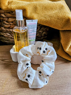 Chouchou Scrunchie fait main - Accessoire cheveux en tissu doux & anti-casse
