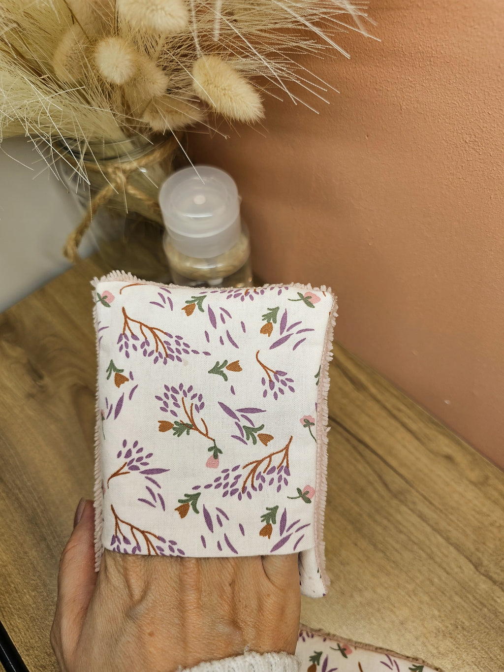 Mini-gant visage bambou - Gant de toilette démaquillant & nettoyant doux fait main