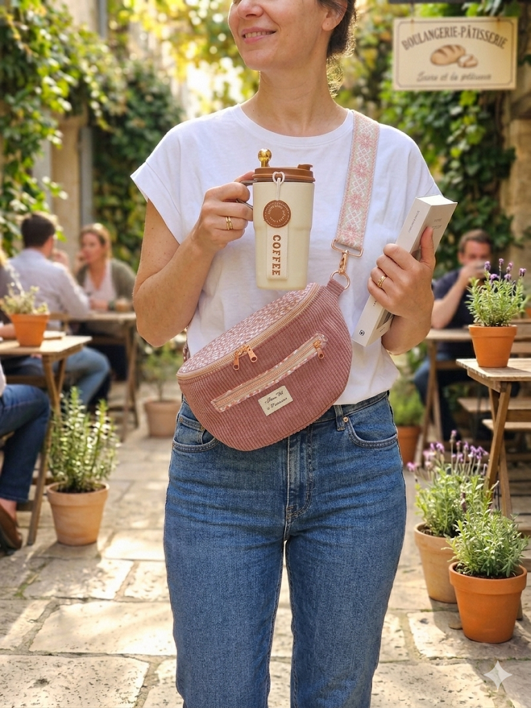 Sac banane femme fait main – pratique, élégant & mains libres – Mon Fil à Passion
