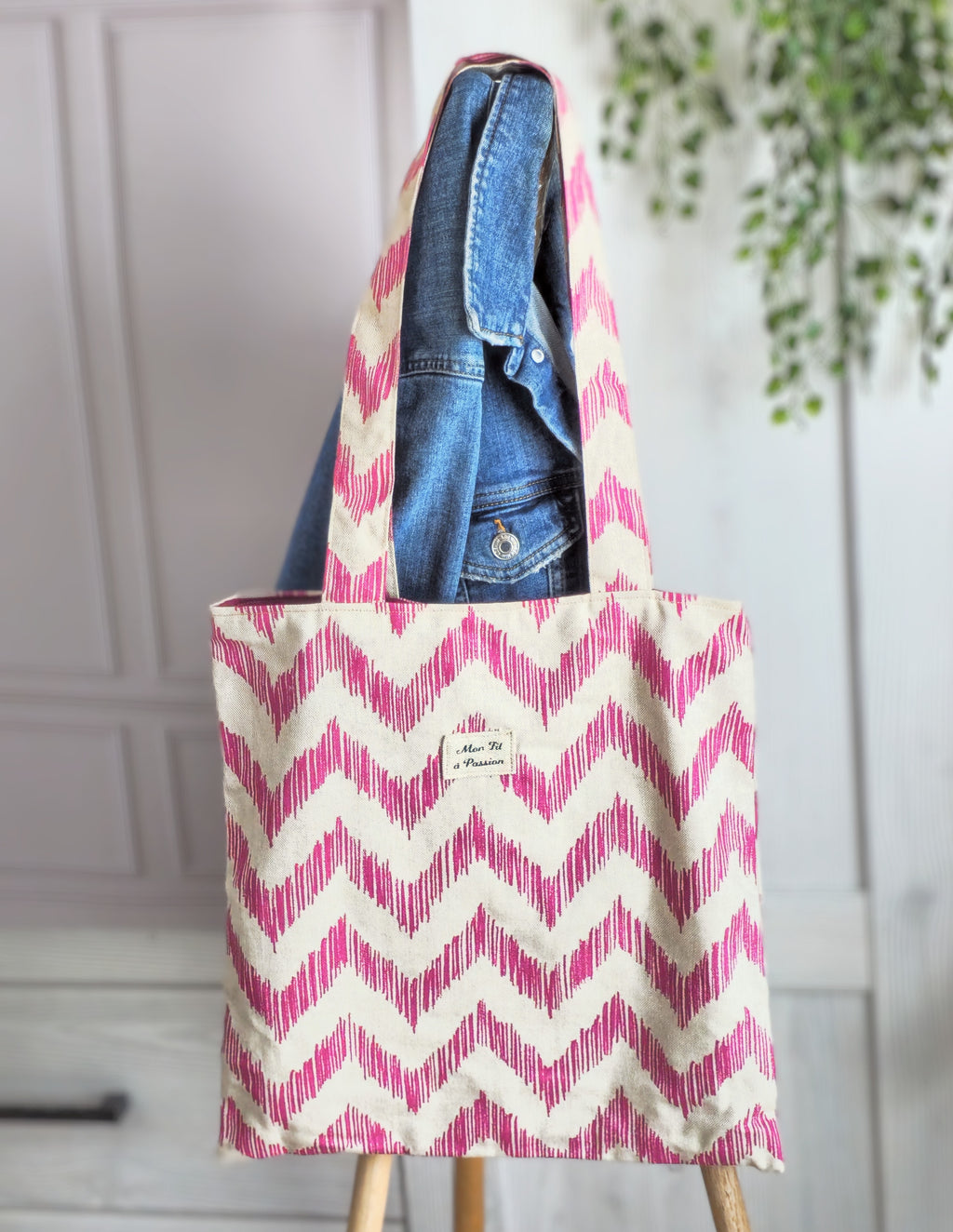 Tote bag femme pratique – sac fourre-tout organisé fait main en France – Mon Fil à Passion