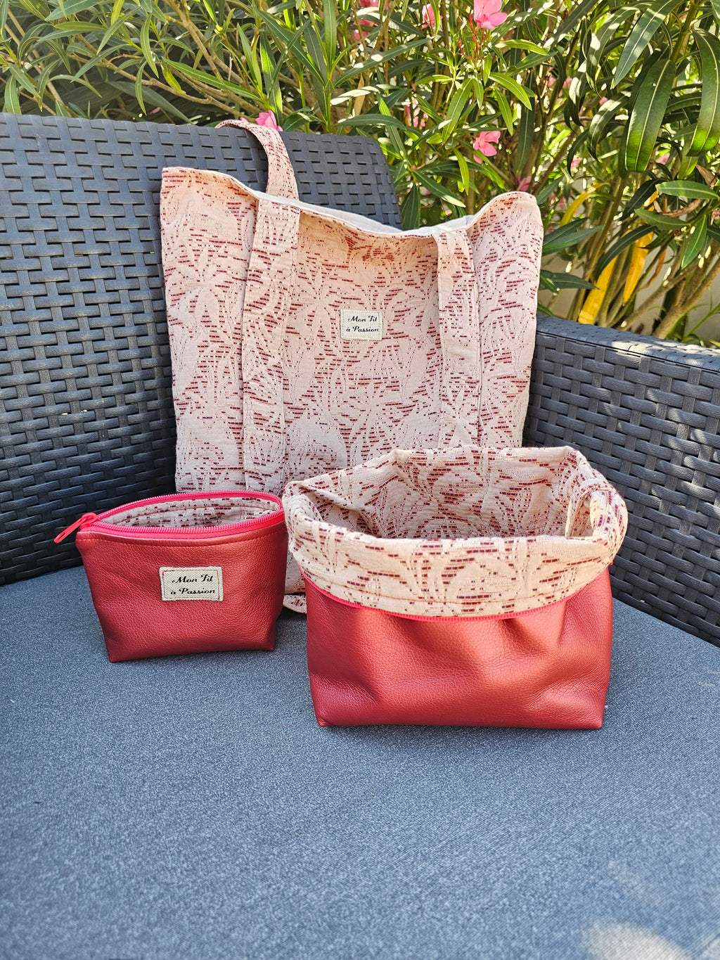 Duo Pochette astucieuse & petite pochette Tropic – Pièce unique