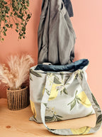 Tote bag femme pratique – sac fourre-tout organisé fait main en France – Mon Fil à Passion