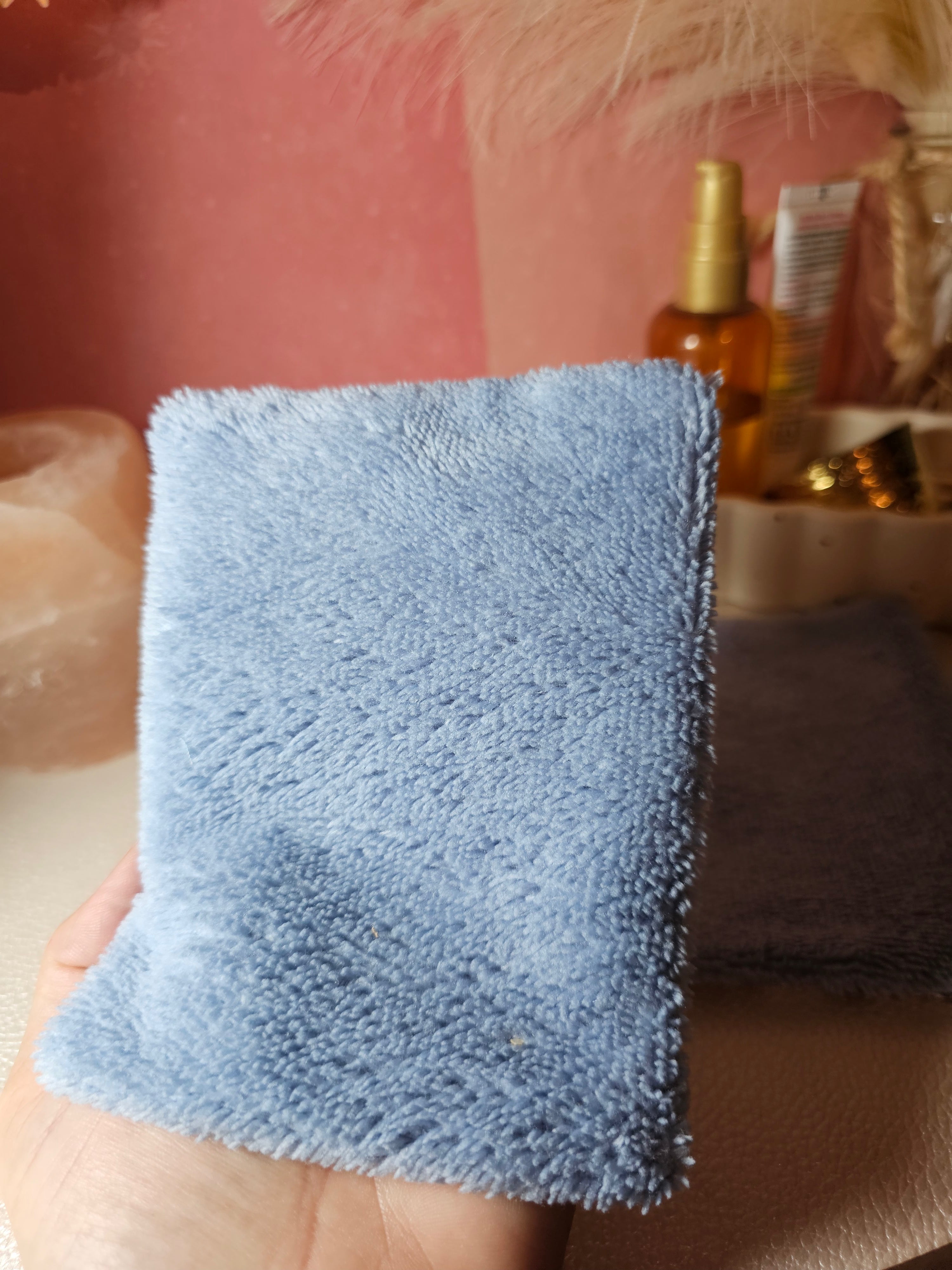 mini-gant en fibre de bambou, démaquillage sans produit, lavable et réutilisable