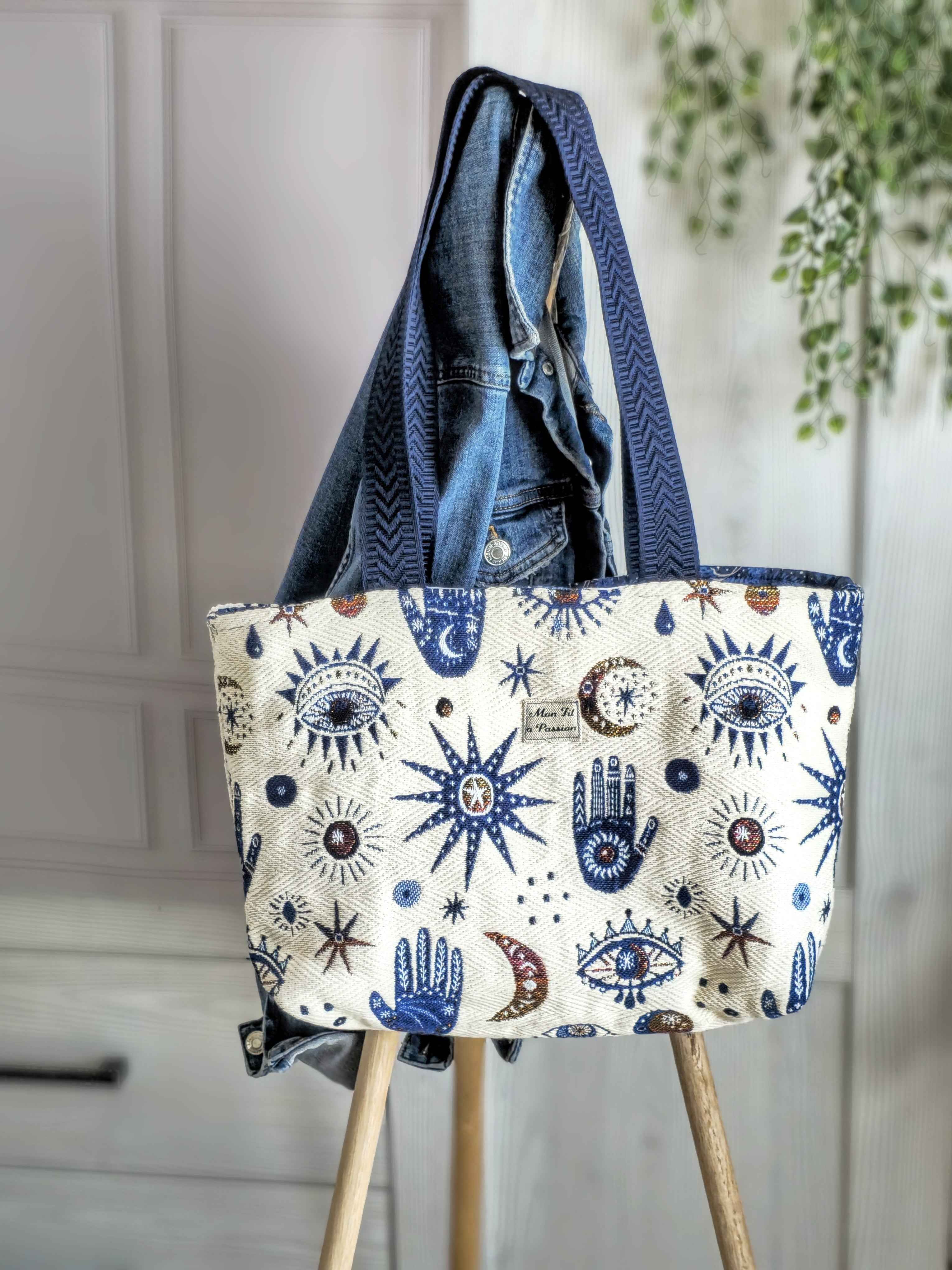 Cabas femme cousu main grand format – Léger, pratique et pensé pour les journées bien remplies